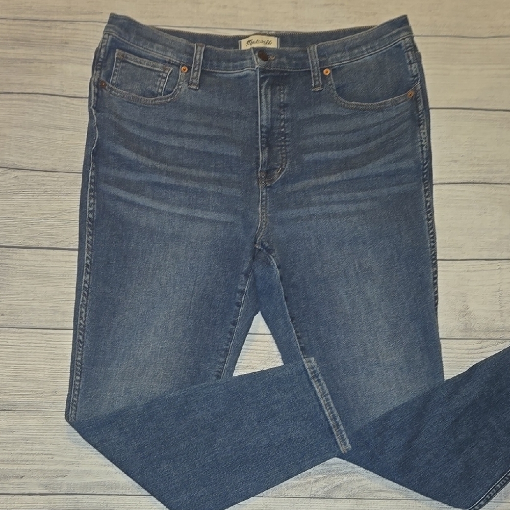 Madewell Women's 10" High Rise Skinny Crop Jeans Medium Wash Size 31